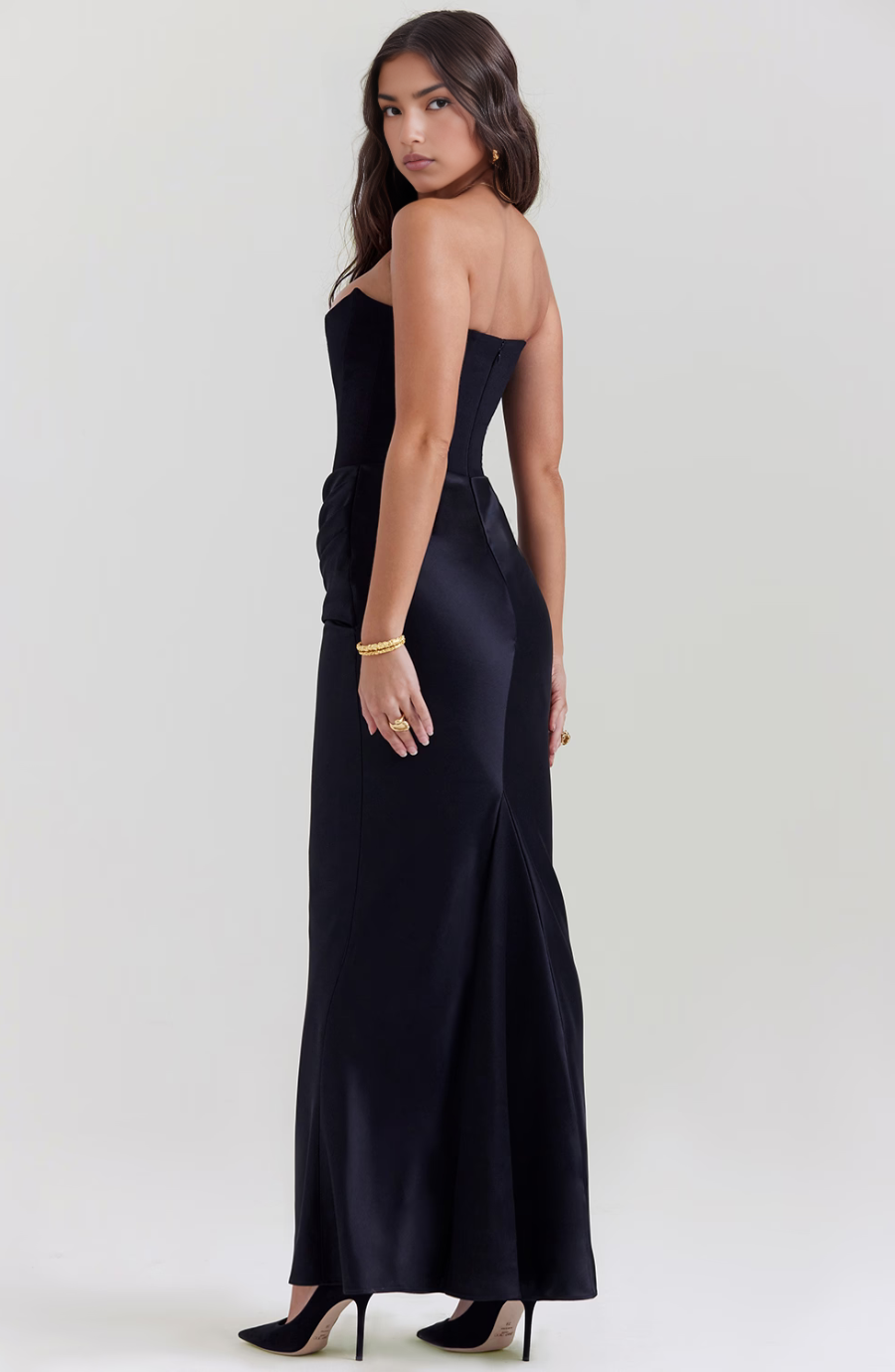Strapless Corset Maxi Dress | Vivienne by Merveille