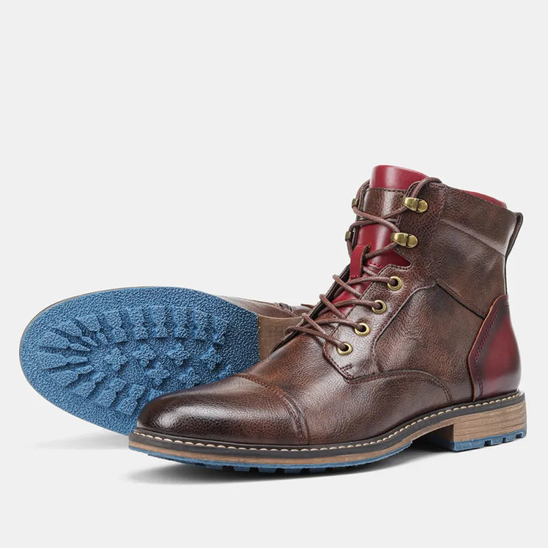 Men's Leather Zip and Lace Boots | Blake Classic Style