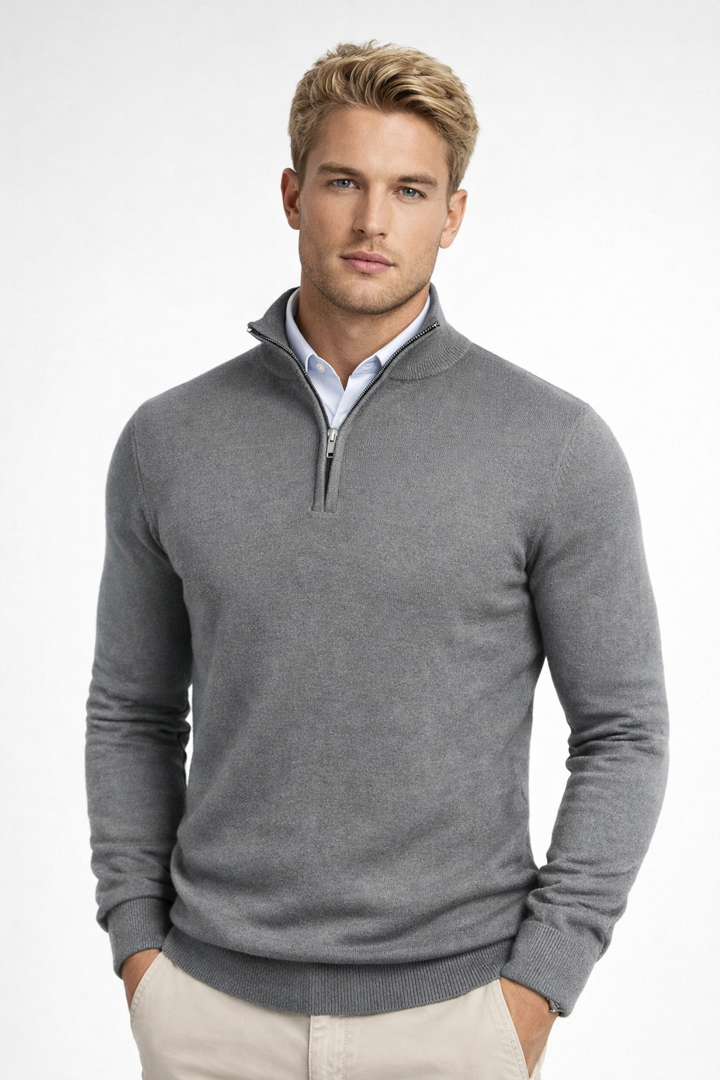 Men's Half Zip High Neck Sweater – Christopher by Jesse London