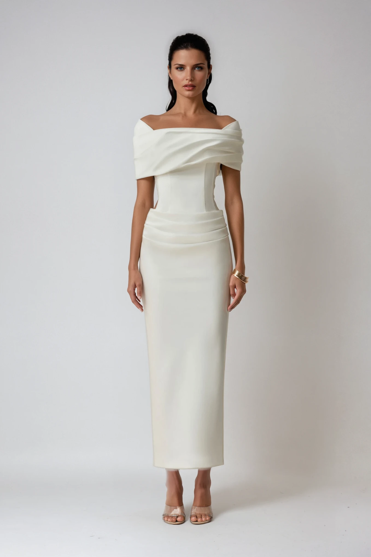 Black Off Shoulder Maxi Dress – Elegant Evening Wear