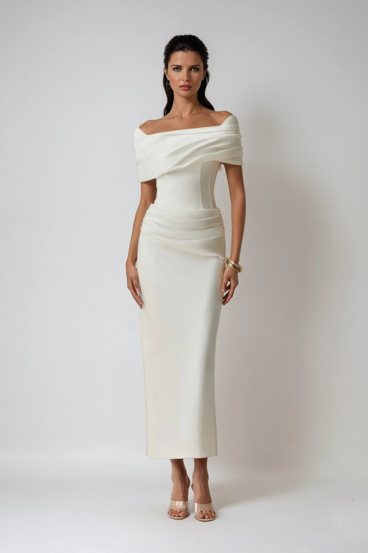 Black Off Shoulder Maxi Dress – Elegant Evening Wear