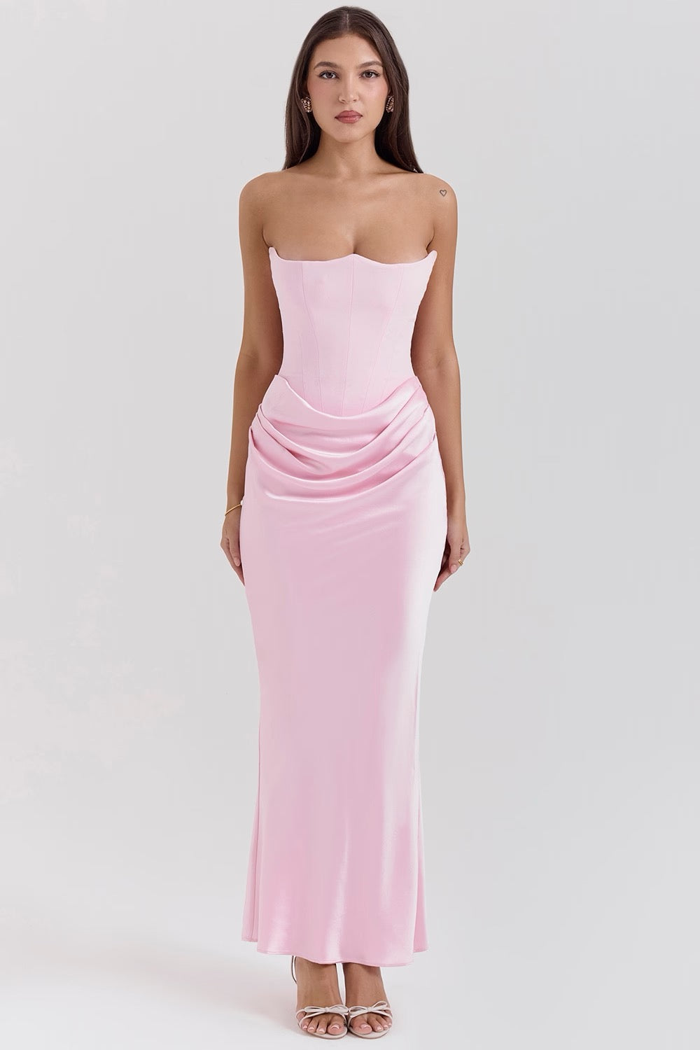 Strapless Corset Maxi Dress | Vivienne by Merveille
