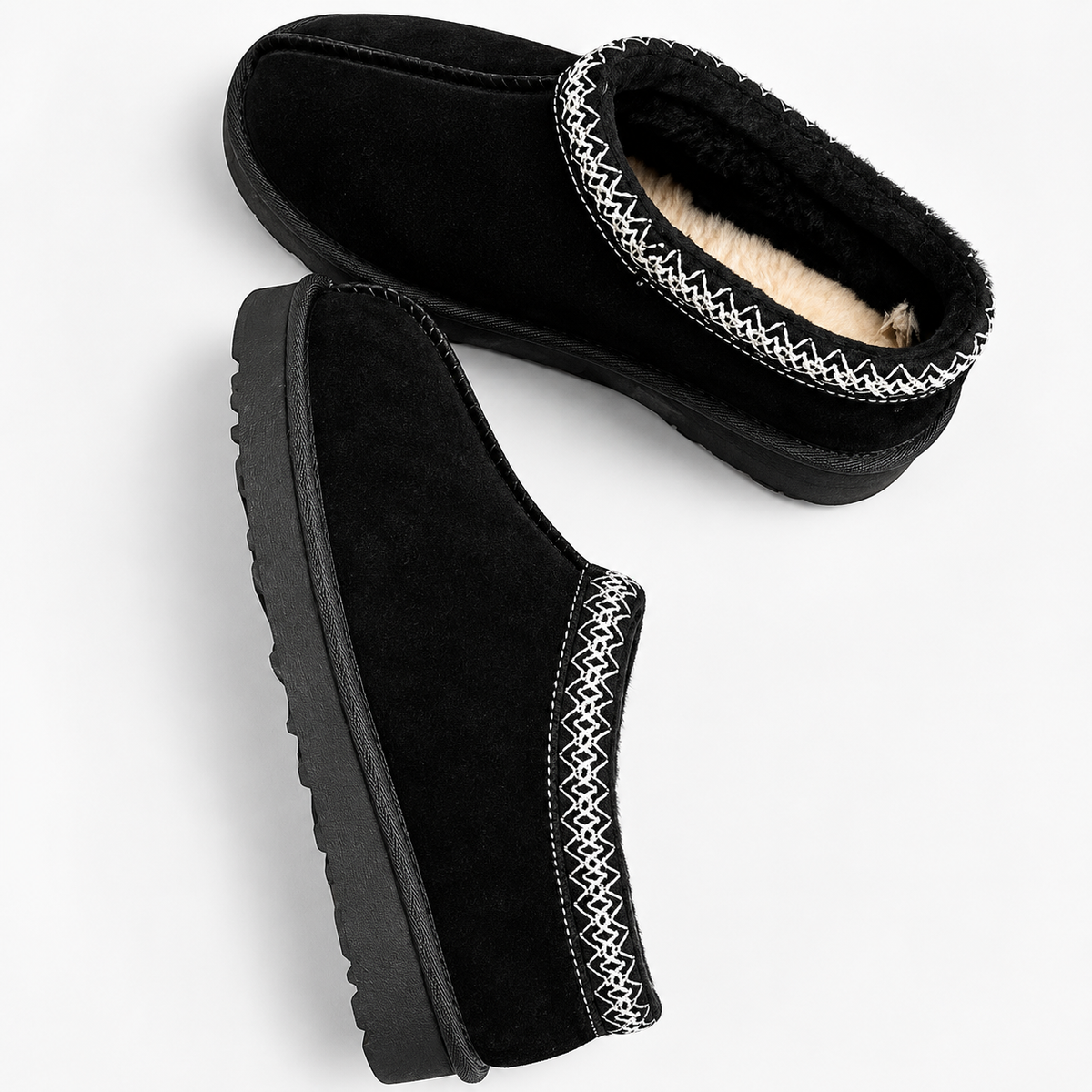 Women's Fur Lined Winter Slippers – Cozy Slip On House Shoes