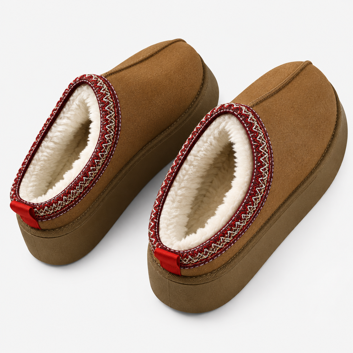 Women's Fur Lined Winter Slippers – Cozy Slip On House Shoes