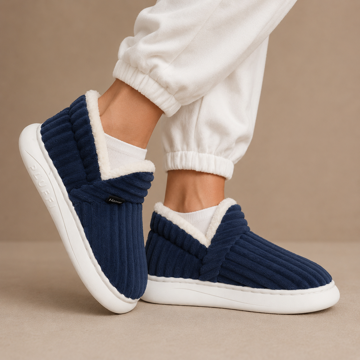 Fleece Lined Women's Winter Slippers – Warm Slip-On House Shoes