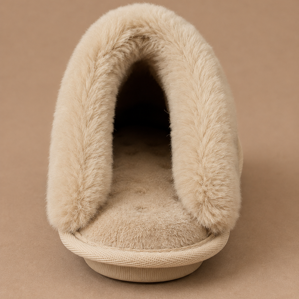 Women's Suede Mule Slippers with Faux Fur Lining – Cozy House Shoes