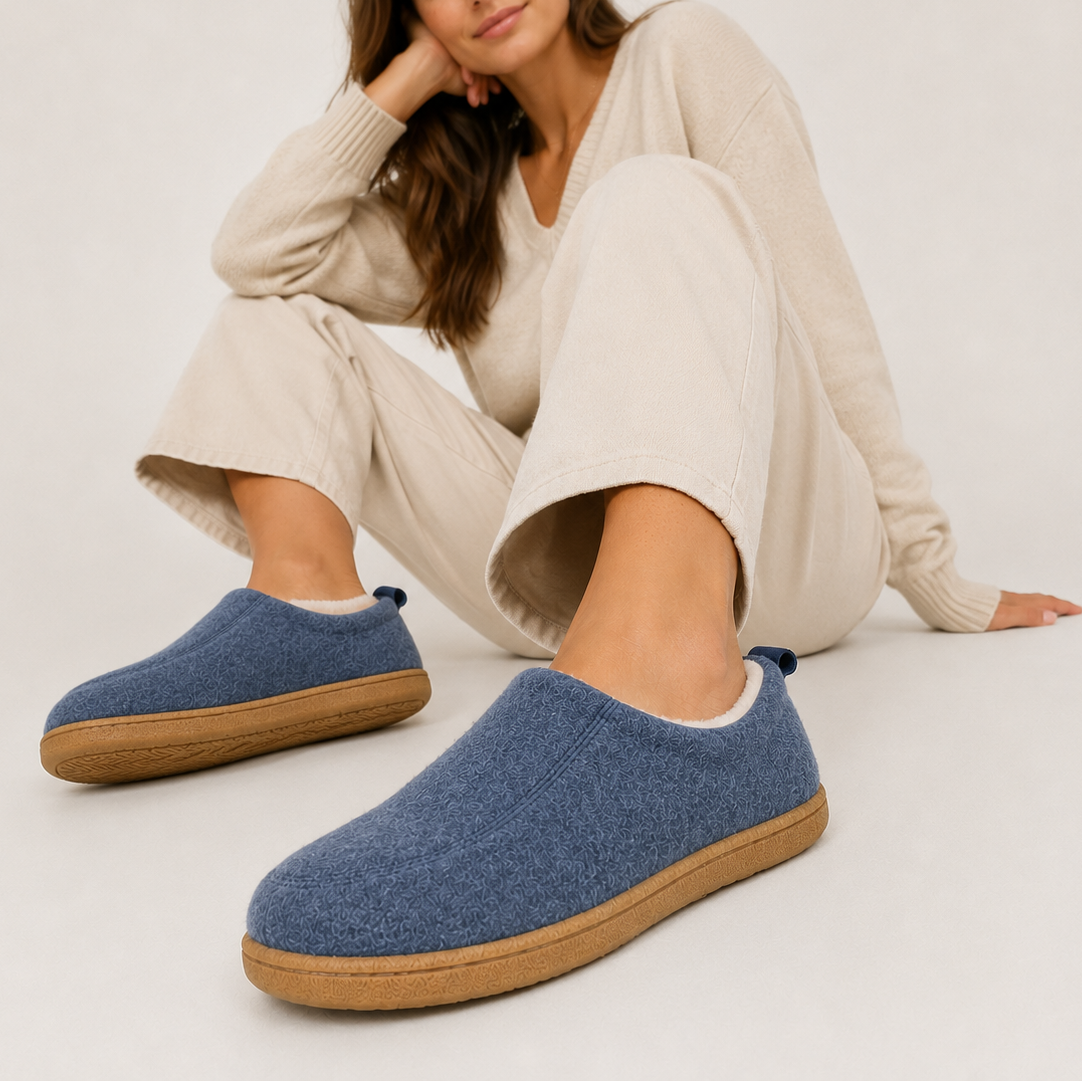 Orthopedic Fleece Slippers for Men & Women – Supportive House Shoes