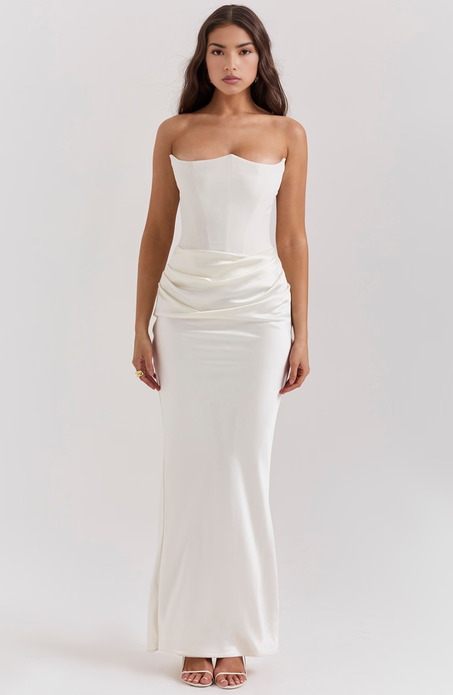 Strapless Corset Maxi Dress | Vivienne by Merveille