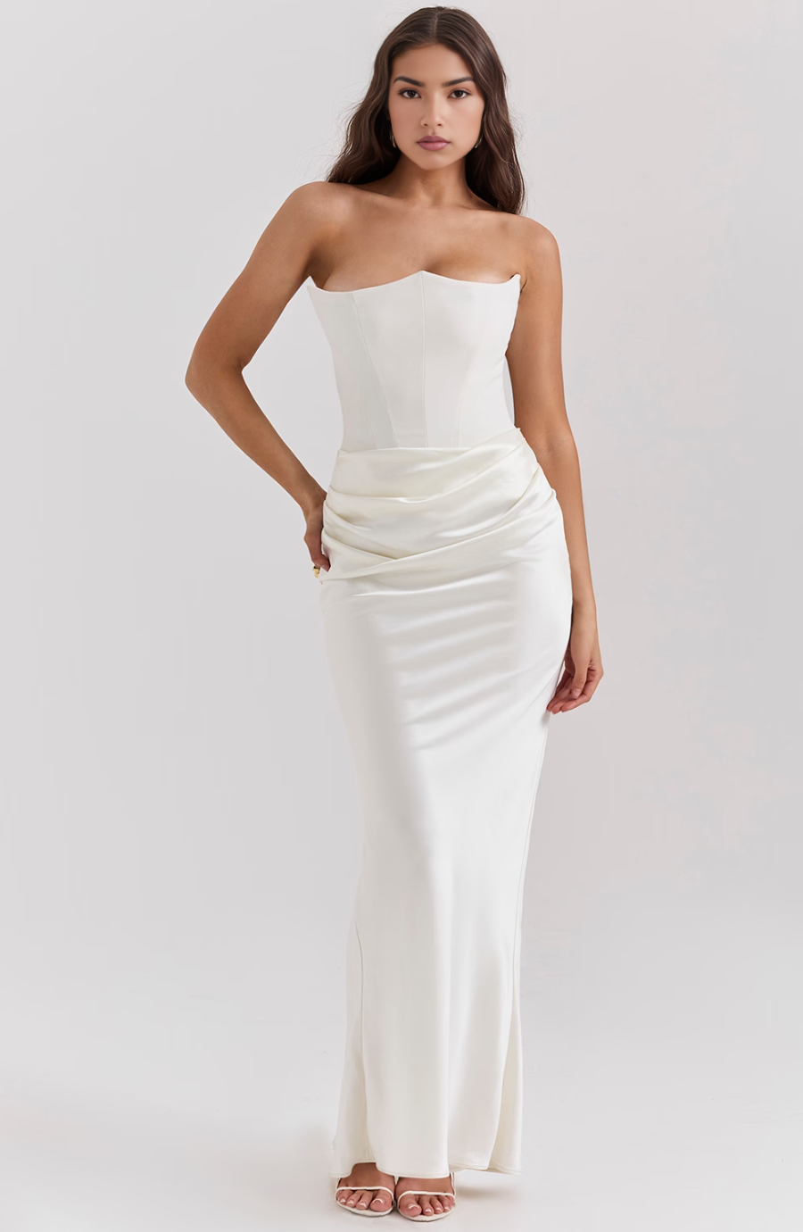Strapless Corset Maxi Dress | Vivienne by Merveille