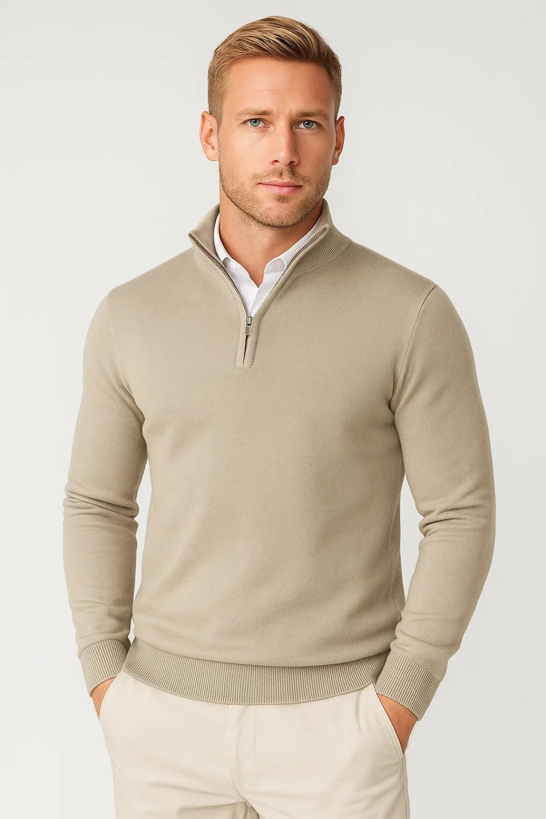 Men's Half Zip High Neck Sweater – Christopher by Jesse London