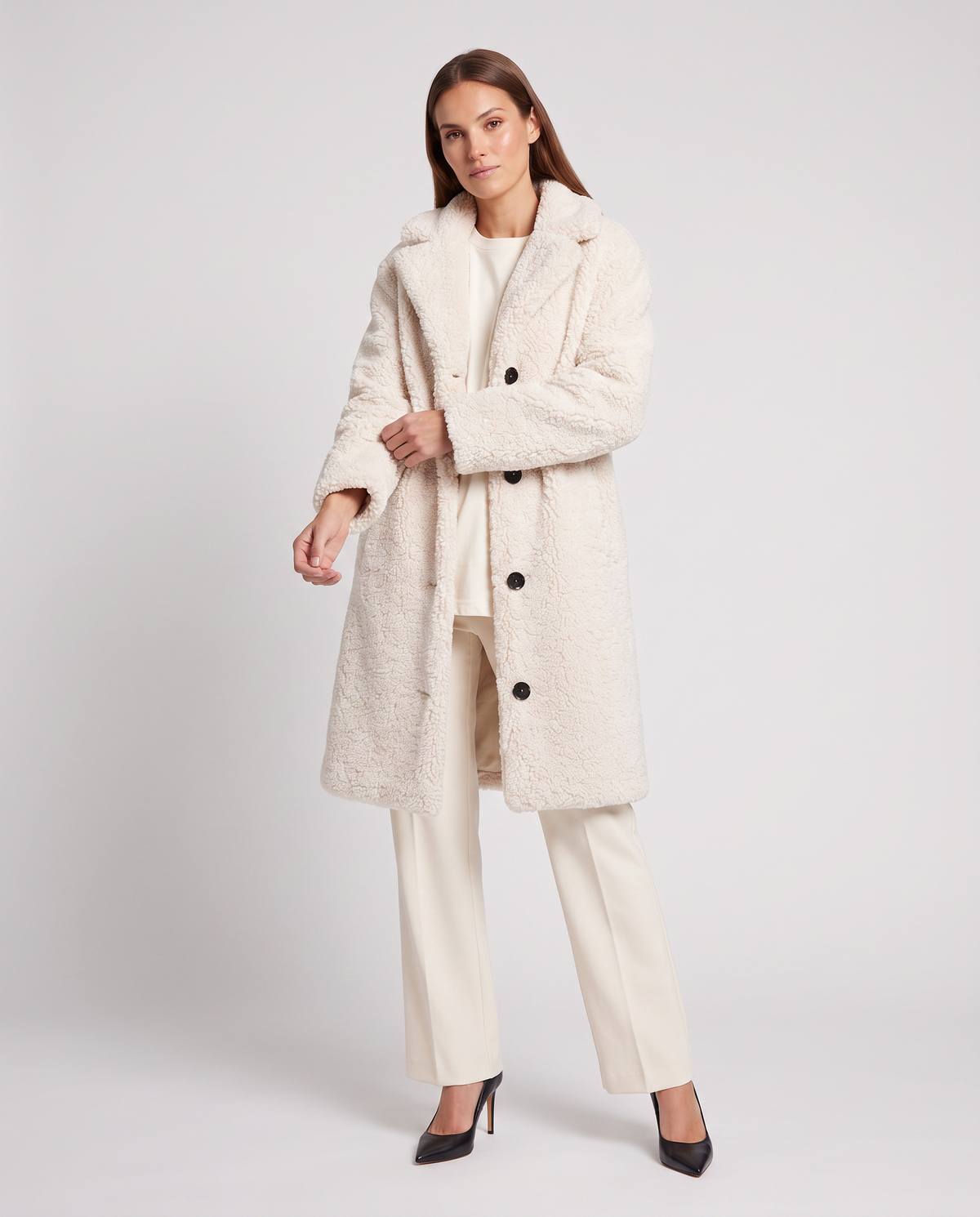 Women's Teddy Coat Brown – Soft Sherpa Winter Outerwear