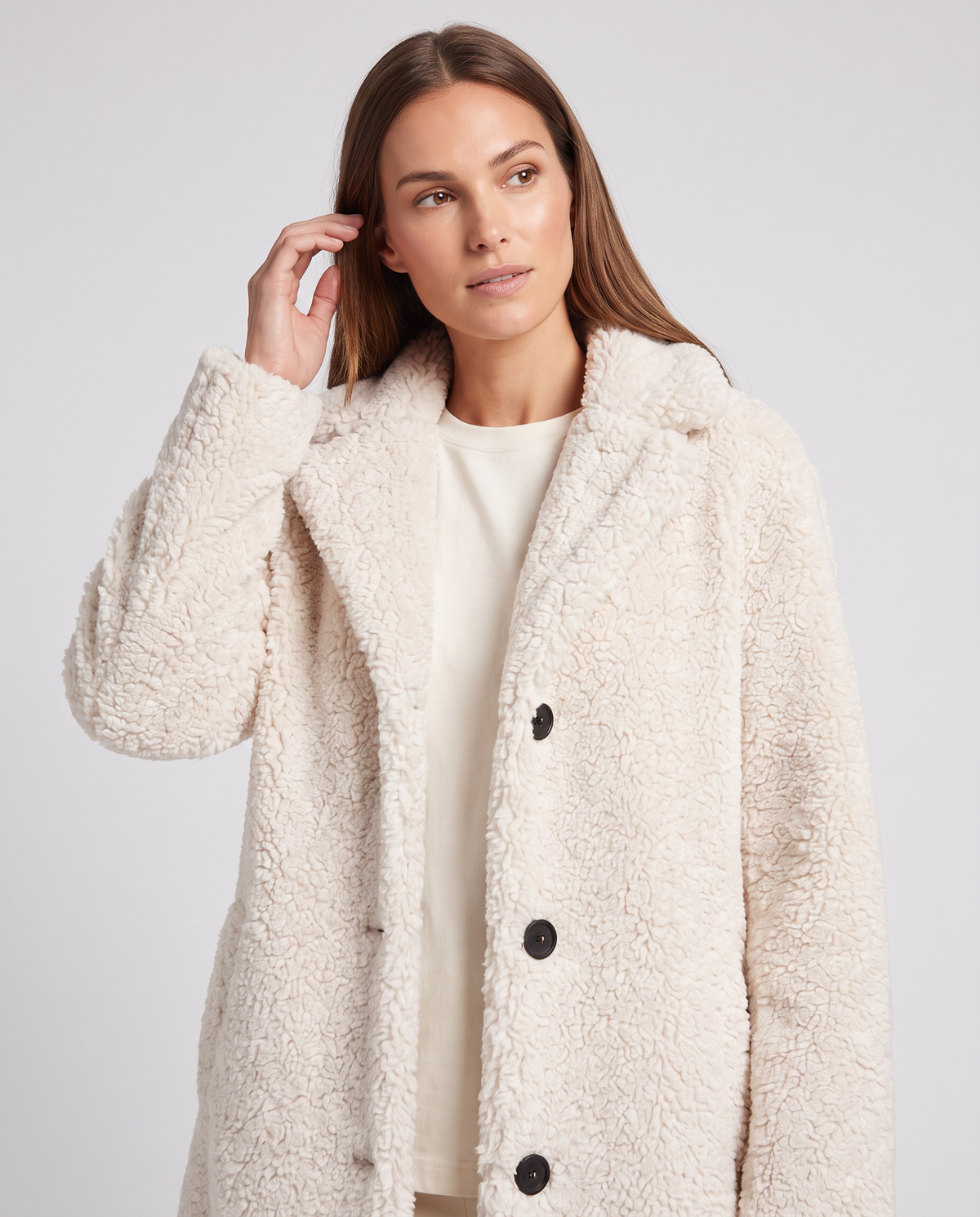 Women's Teddy Coat Brown – Soft Sherpa Winter Outerwear
