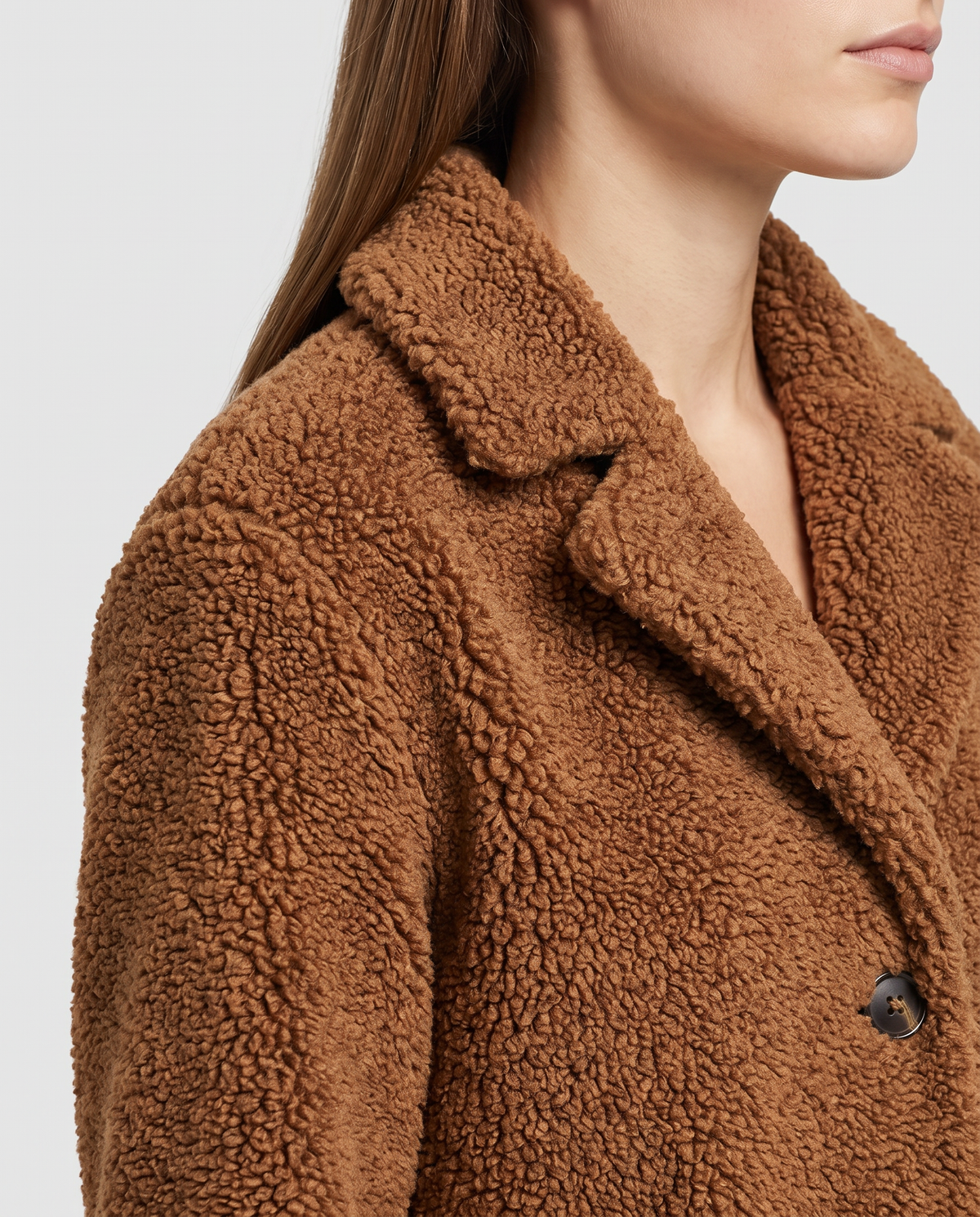 Women's Teddy Coat Brown – Soft Sherpa Winter Outerwear