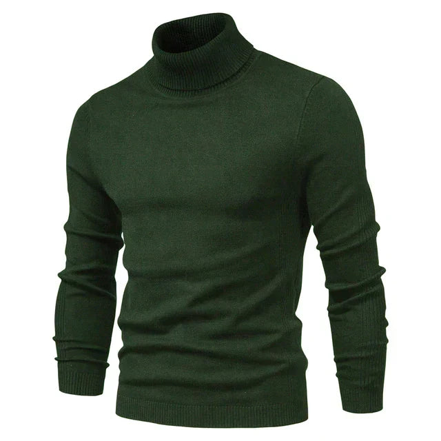 Men's Turtleneck Knit Sweater | Casual Andrew Style