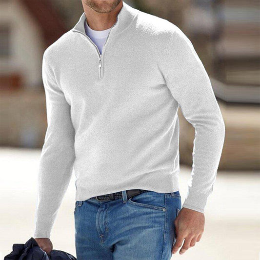 Men's Casual Zip Neck Sweater | Comfortable Everyday Style