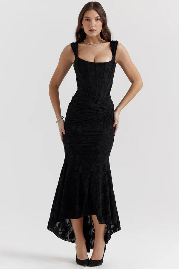 Floral Maxi Dress Women – Vintage Romantic Print
