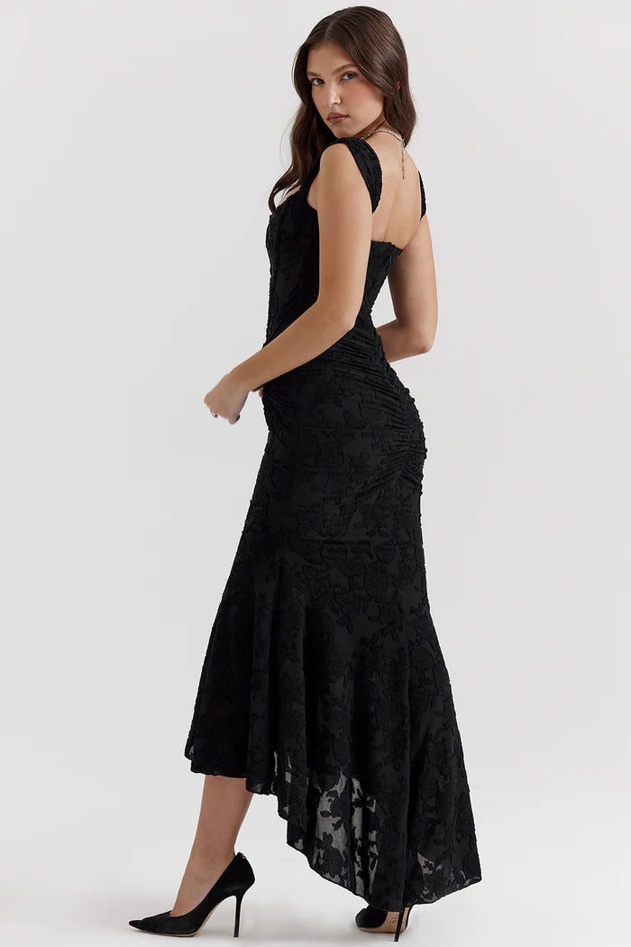 Floral Maxi Dress Women – Vintage Romantic Print