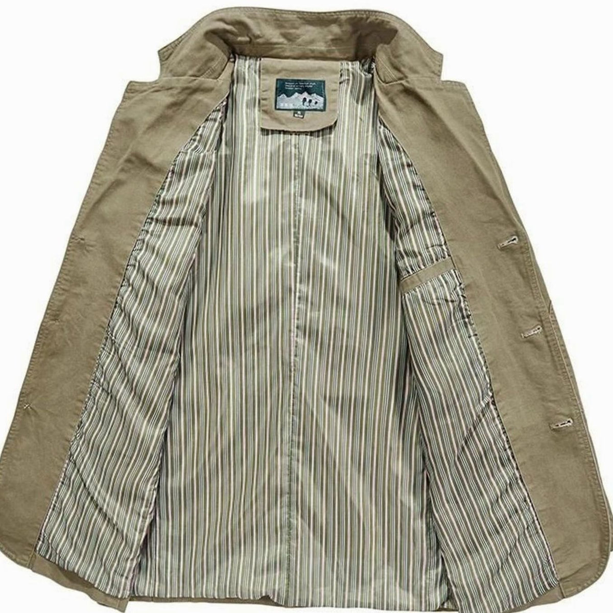 Cotton Men's Casual Blazer – Lightweight Tailored Notch Lapel