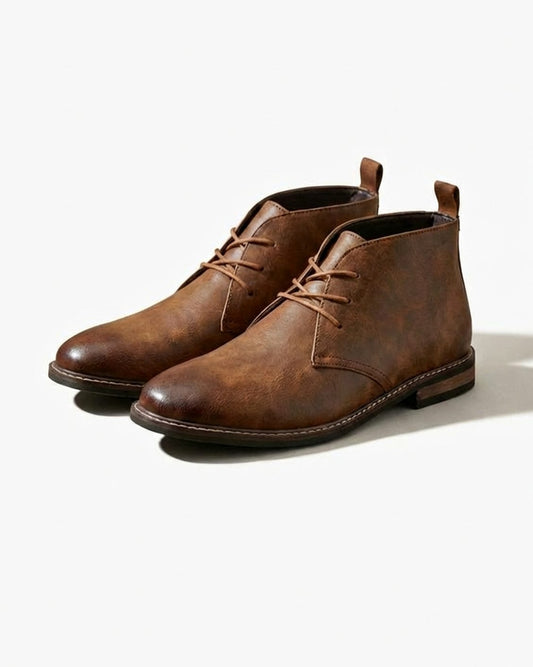 Men's Full-Grain Leather Chukka Boots | William Lace-Up