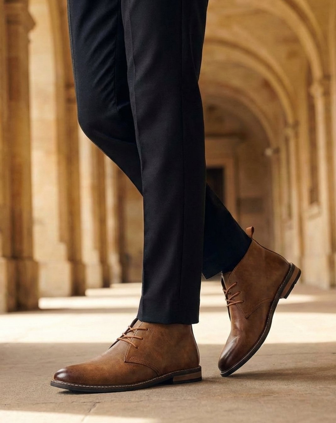 Men's Full-Grain Leather Chukka Boots | William Lace-Up